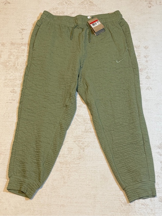 Nike Pants - Nike Olive Green Quilted Joggers with Swoosh